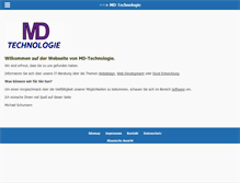 Tablet Screenshot of md-technologie.de